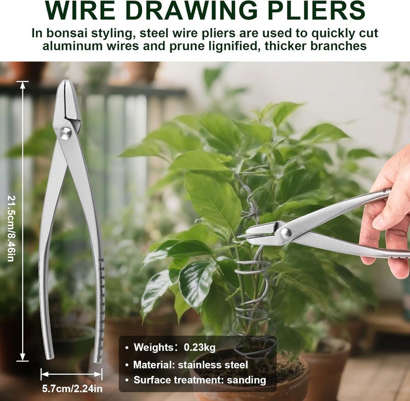 ppkbbeb 6 PCS Bonsai Pruning Tool Set, 6 Different Roles of Scissors to Meet All the Needs of the Usage Process, for Plant Pruning and Shaping, Free Your Hands and Easy to Finish the Work - Image 5
